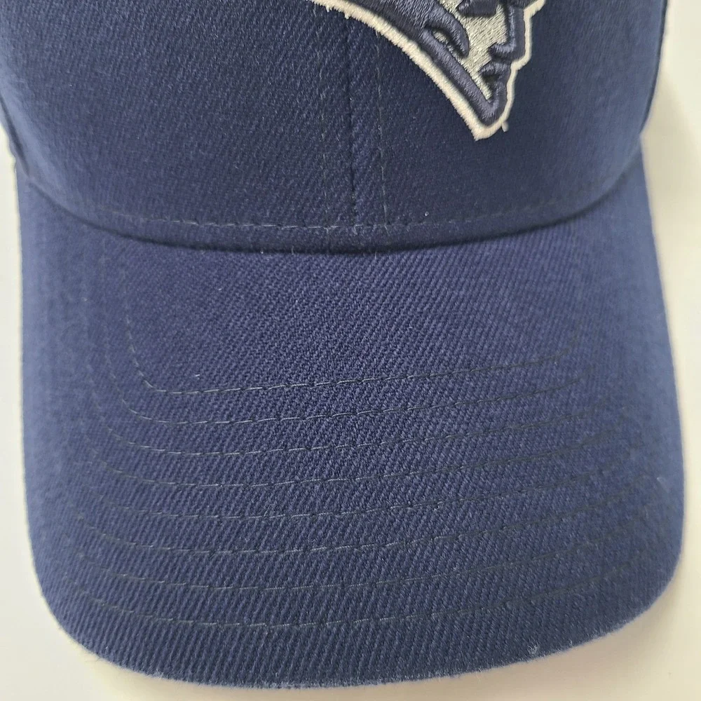 New England Patriots Hat Fitted S-M Reebok Blue NFL Super Bowl XLVI Patch Men